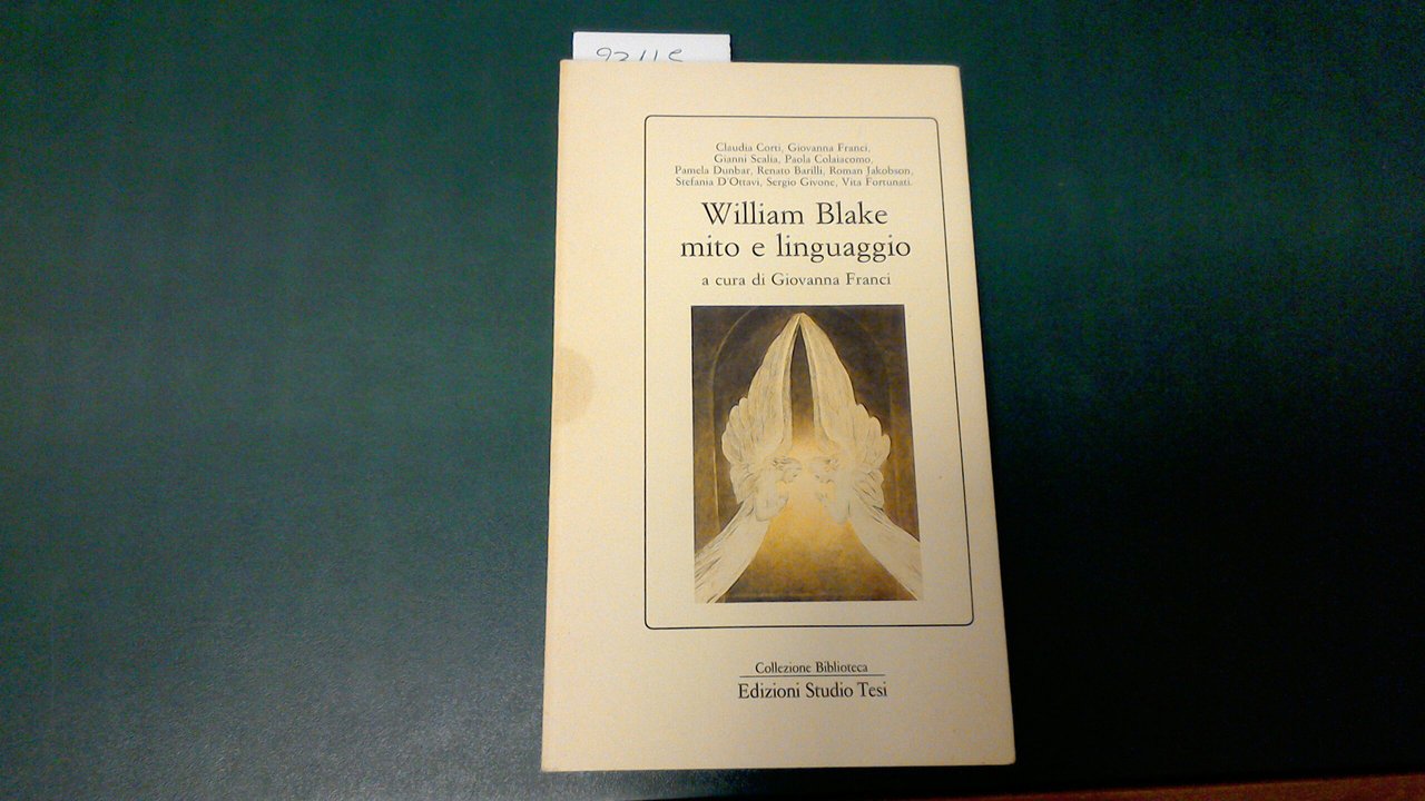 William Blake - mito e linguaggio
