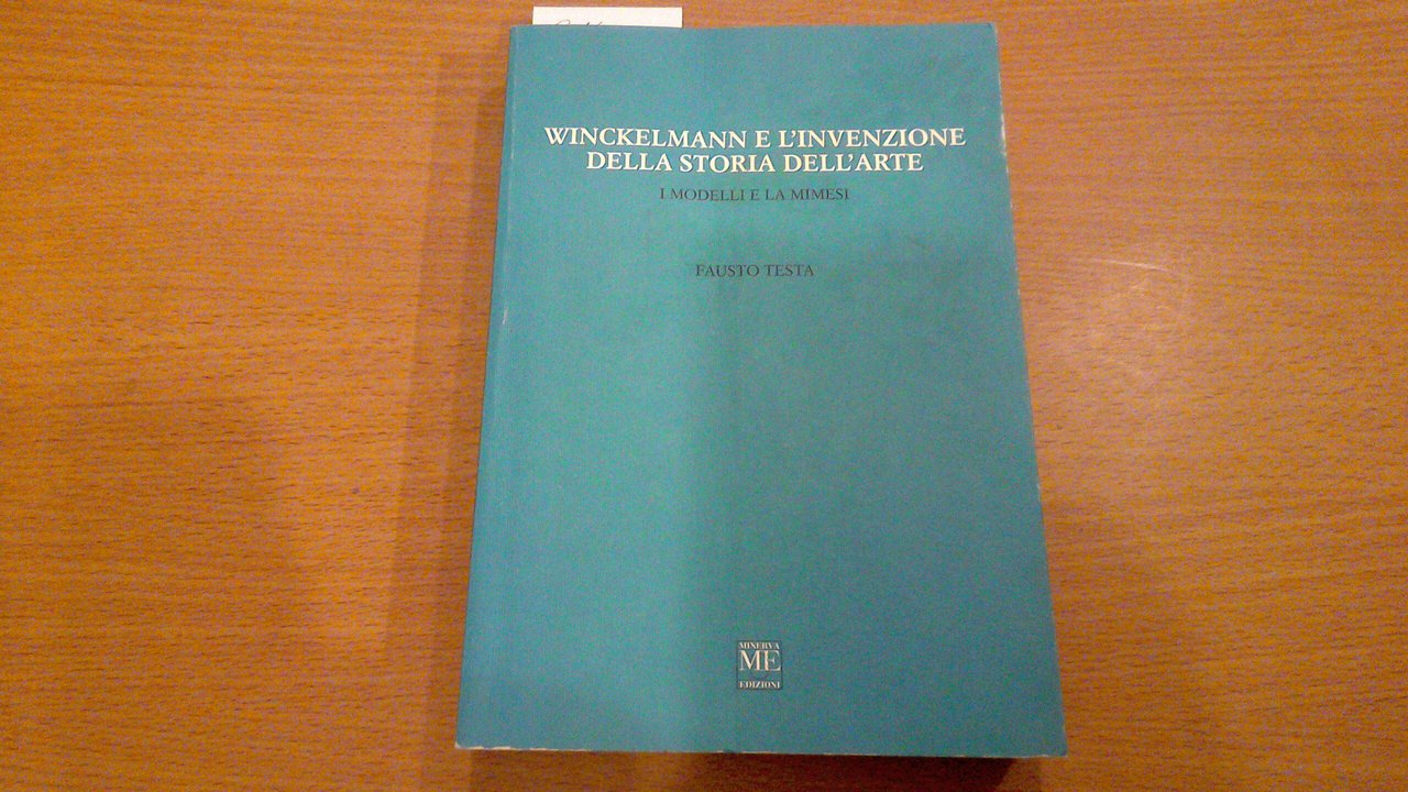 Winckelmann e l'invenzione della storia dell'arte - i modelli e …