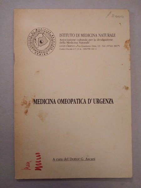 MEDICINA OMEOPATICA D'URGENZA