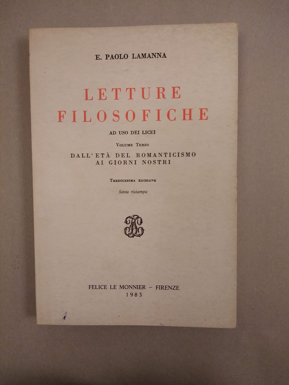 LETTURE FILOSOFICHE