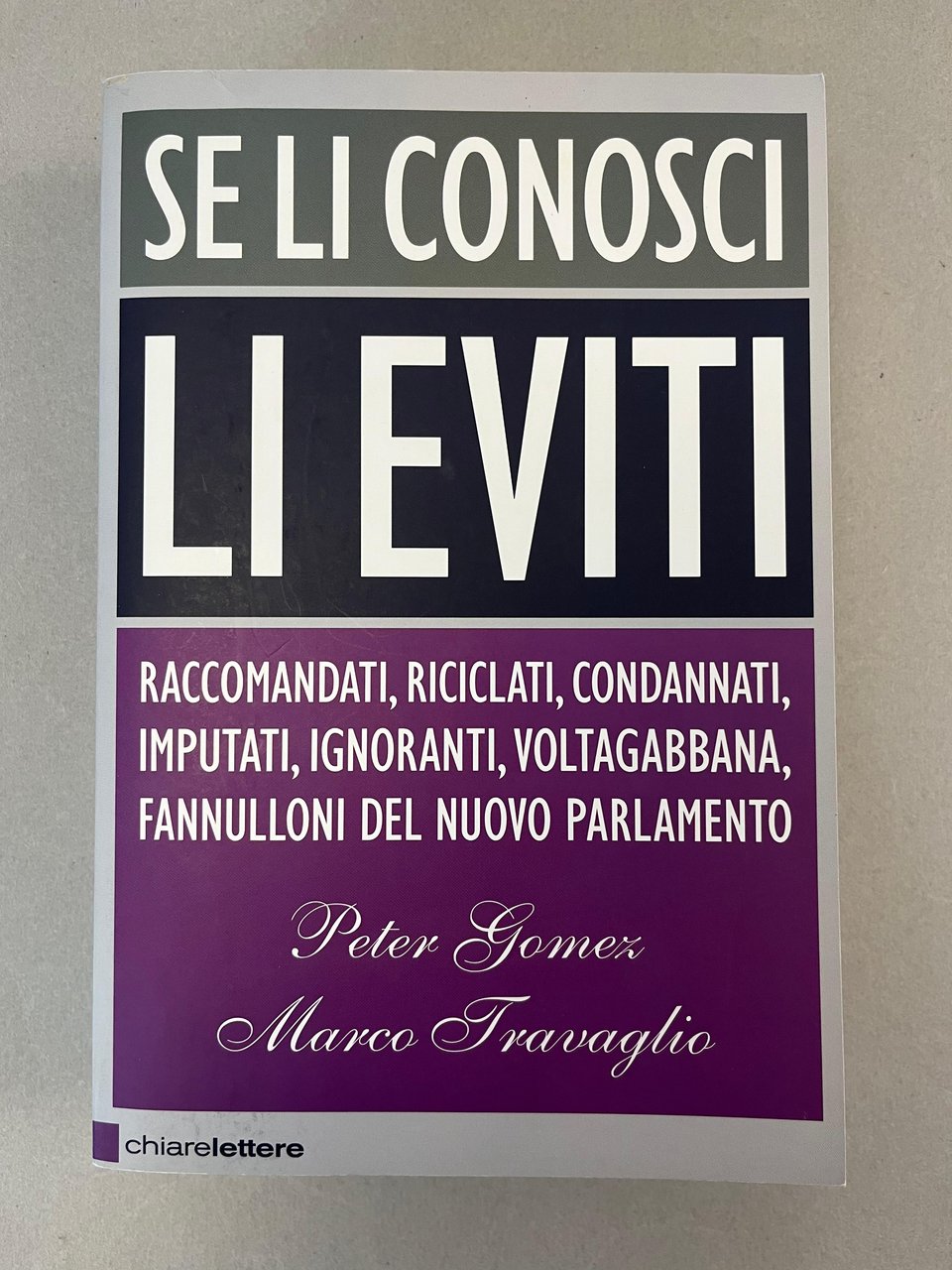 SE LI CONOSCI LI EVITI