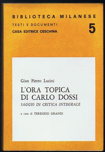 L'ora topica di Carlo Dossi