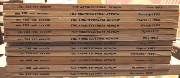 The Architectural Review. 1963 Annata completa