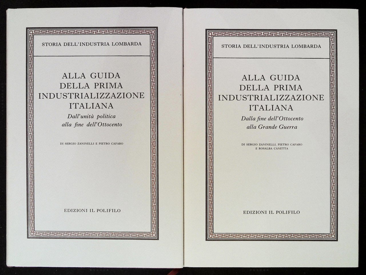 Alla guida della prima industrializzazione italiana. Due volumi | Immagine principale