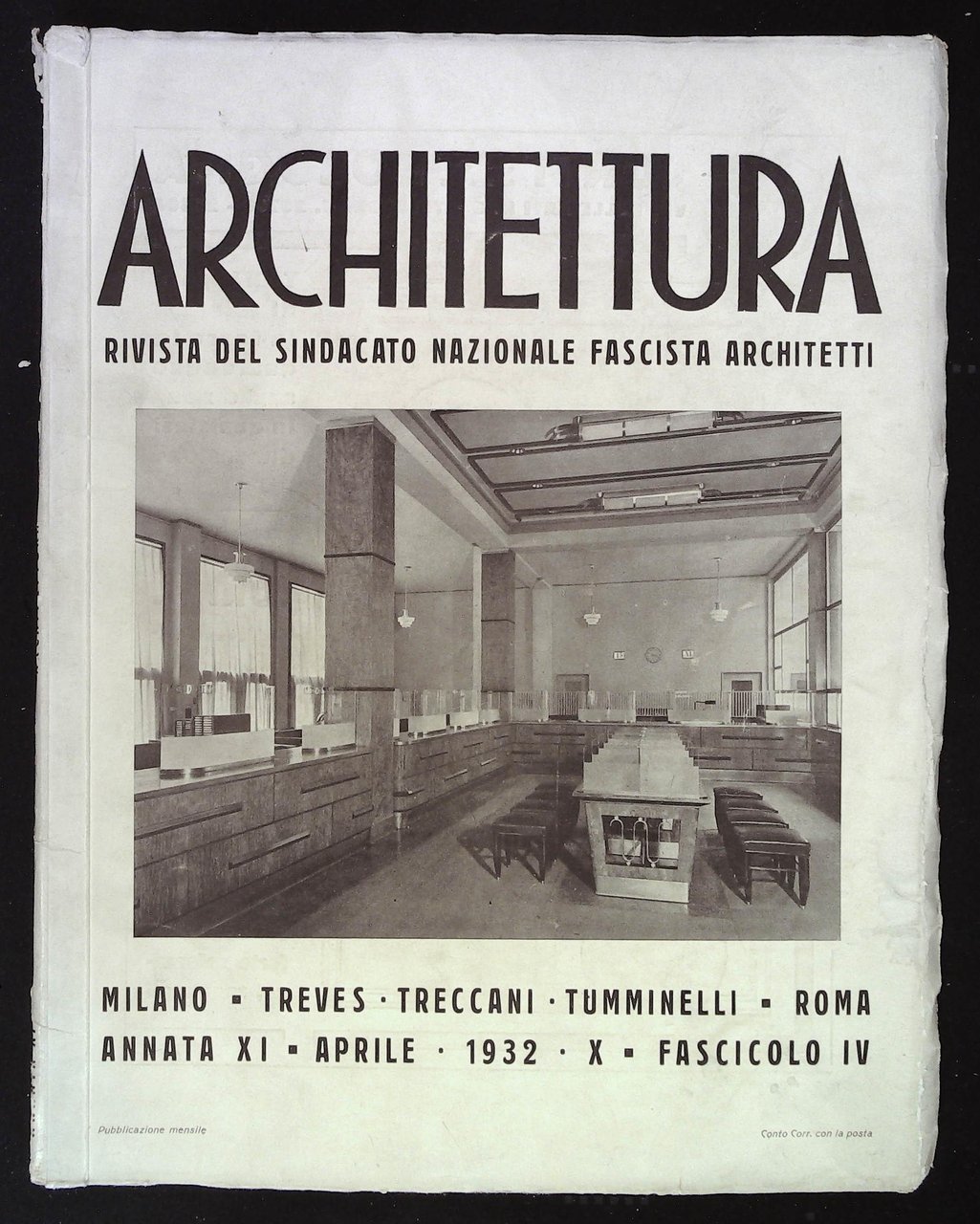 Architettura. Rivista del Sindacato Nazionale Fascista Architetti. Annata XI Aprile … | Immagine principale