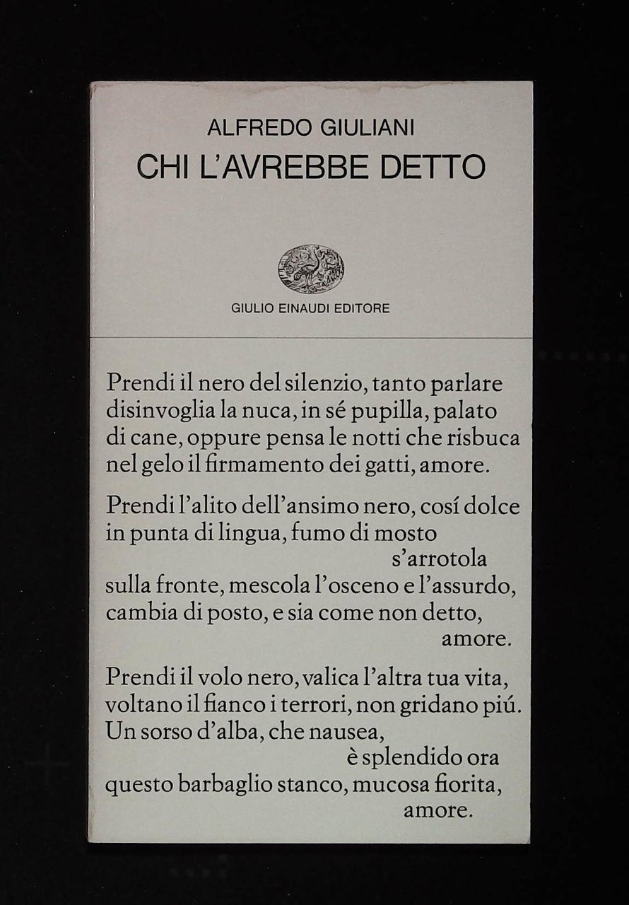 Chi l'avrebbe detto