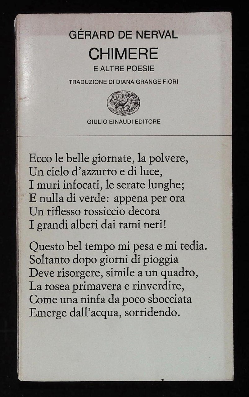 Chimere e altre poesie | Immagine principale