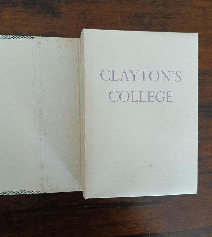 Clayton's College. Illustré de pointes-sèches originales