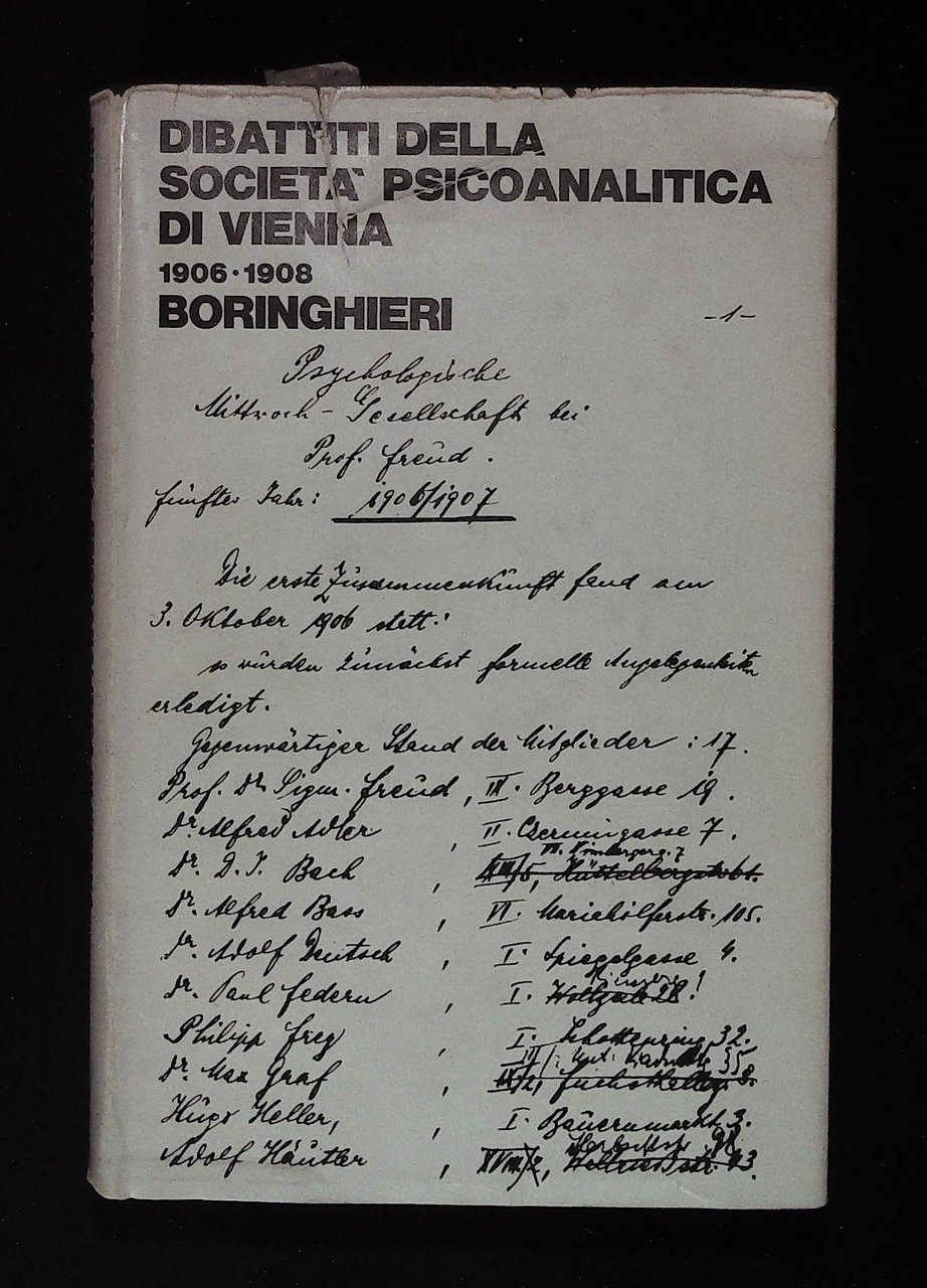 Dibattiti della società psicoanalitica di Vienna. 1906 - 1908