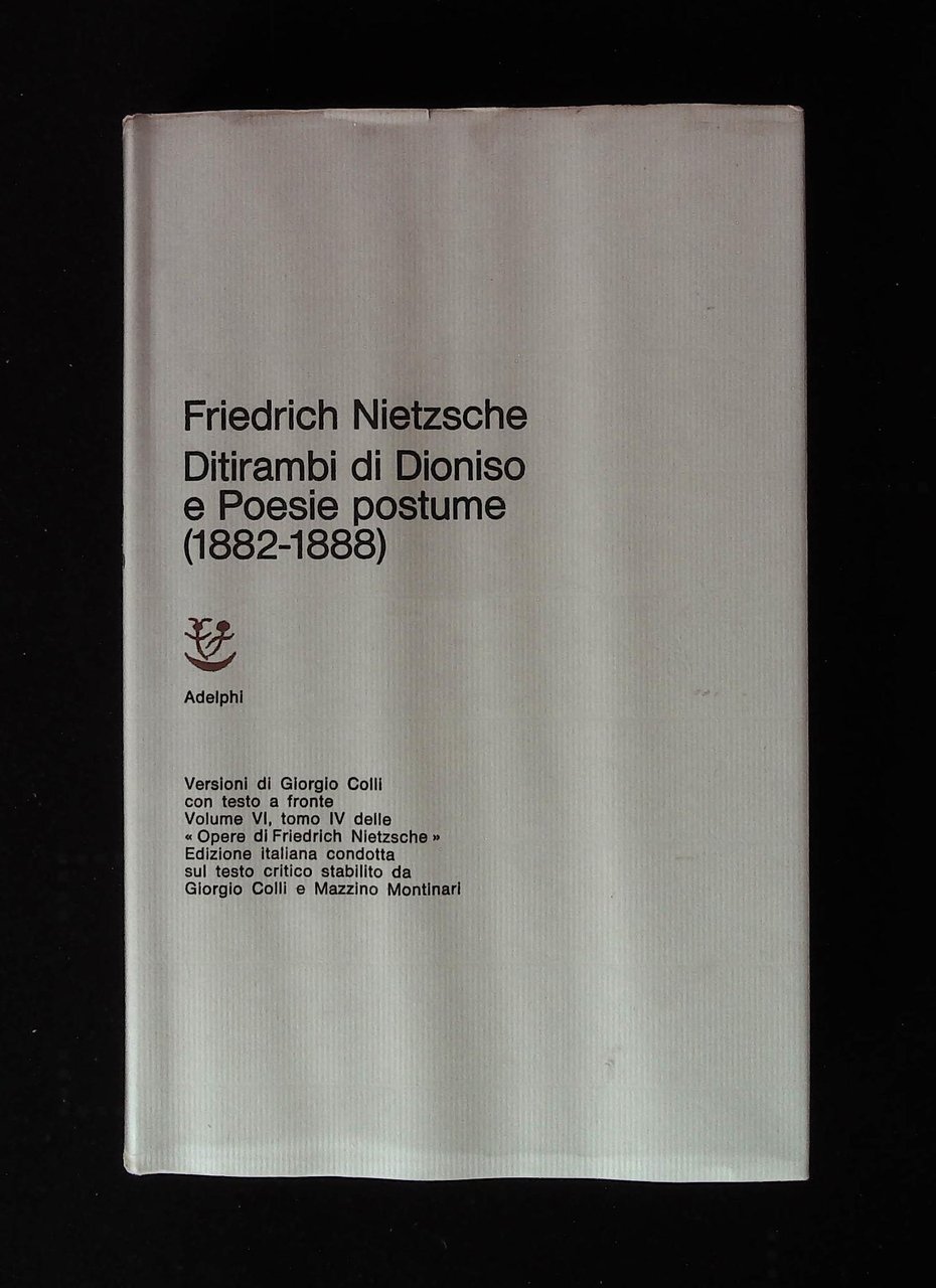 Ditirambi di Dioniso e Poesie postume (1882-1888)