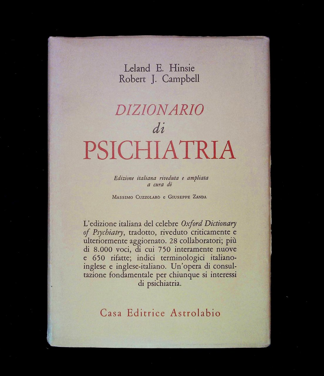 Dizionario di Psichiatria | Immagine principale