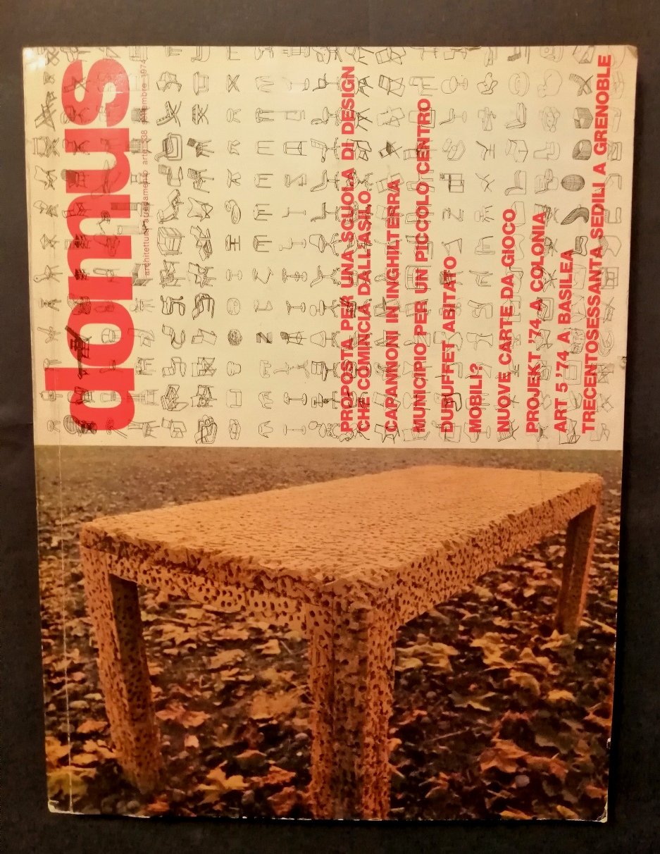 Domus Rivista di architettura arredamento arte n 538 Settembre 1974