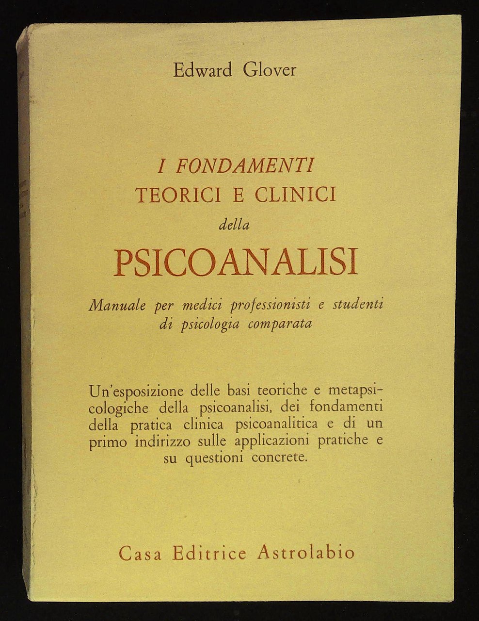 I fondamenti teorici e clinici della psicoanalisi. Manuale per medici … | Immagine principale