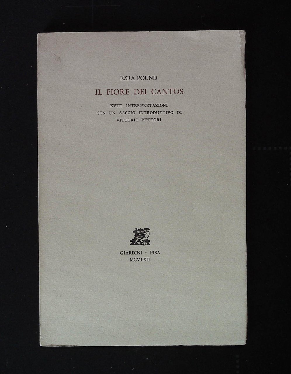 Il fiore dei Cantos