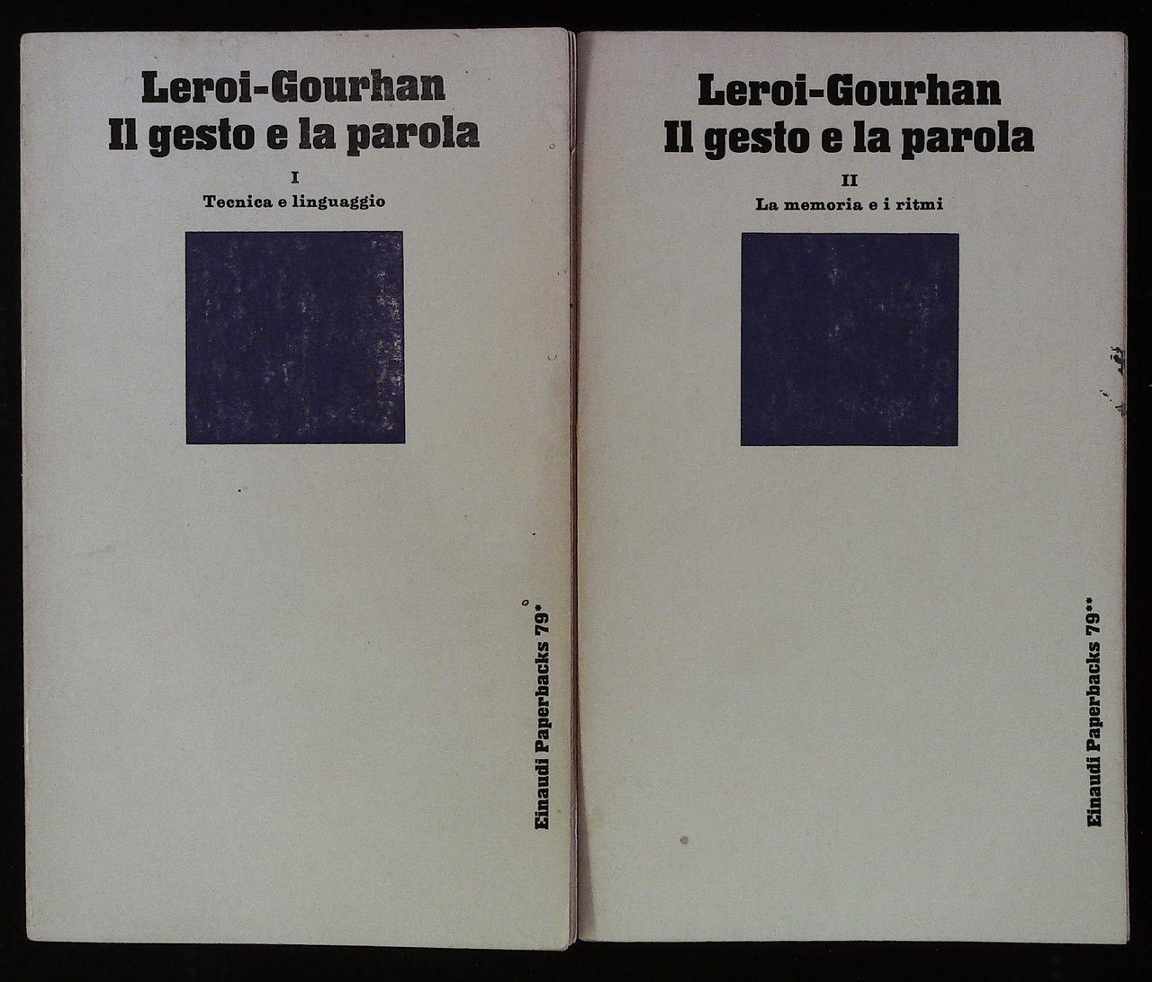 Il gesto e la parola. Due volumi. Volumi I Tecnica …