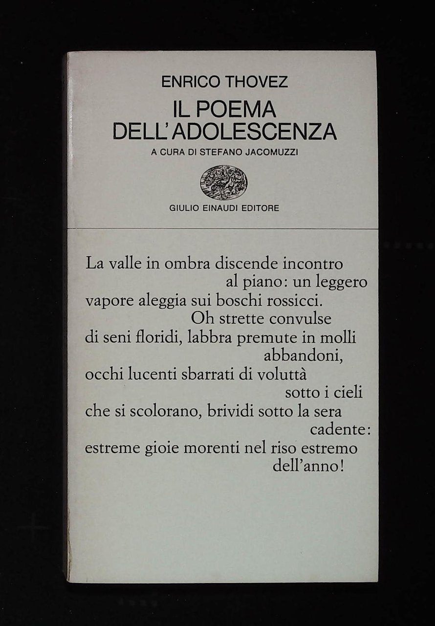 Il poema dell'adolescenza
