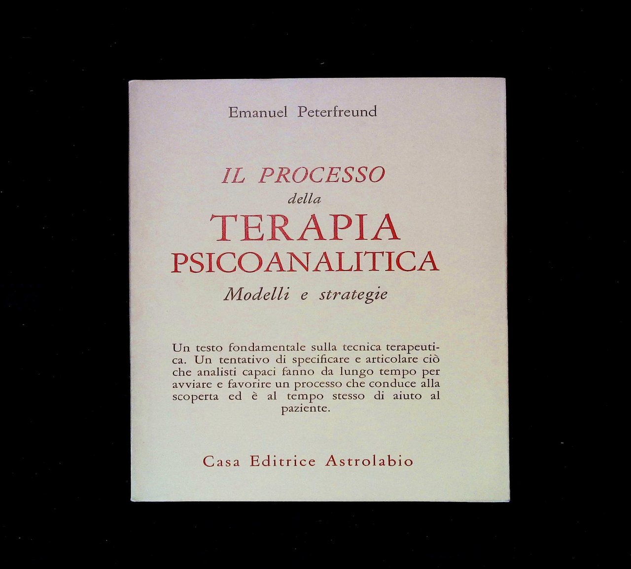 Il processo della terapia psicoanalitica. Modelli e strategie | Immagine principale