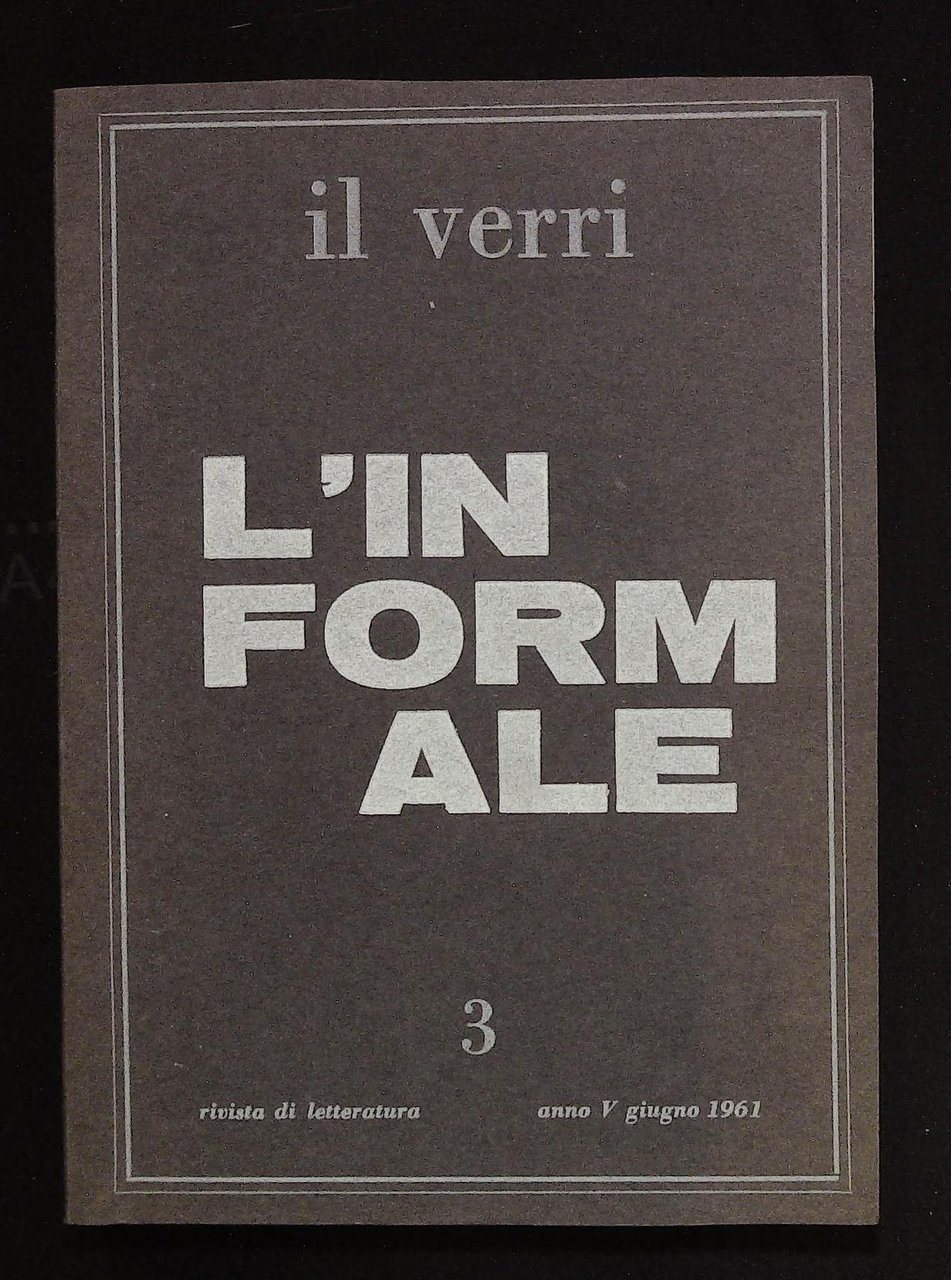 Il Verri. L'informale