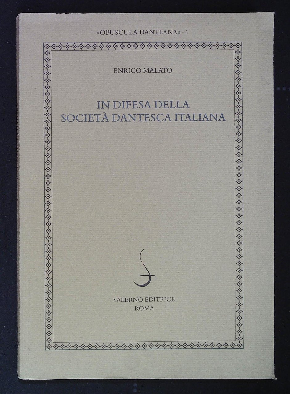 In difesa della società dantesca italiana