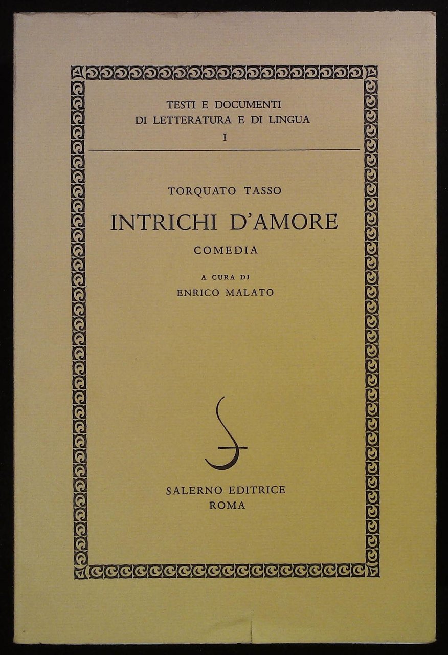 Intrichi d'amore. Comedia