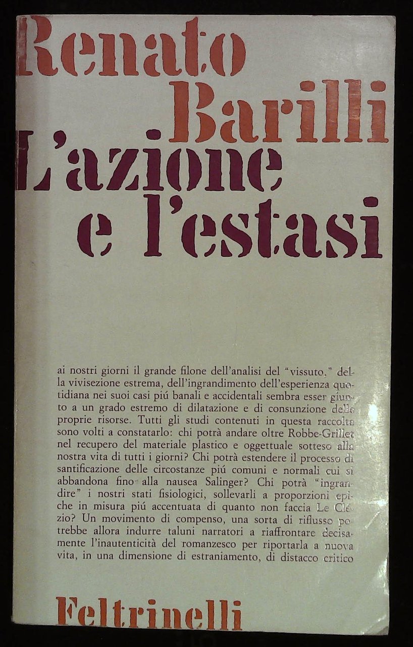 L'azione e l'estasi | Immagine principale