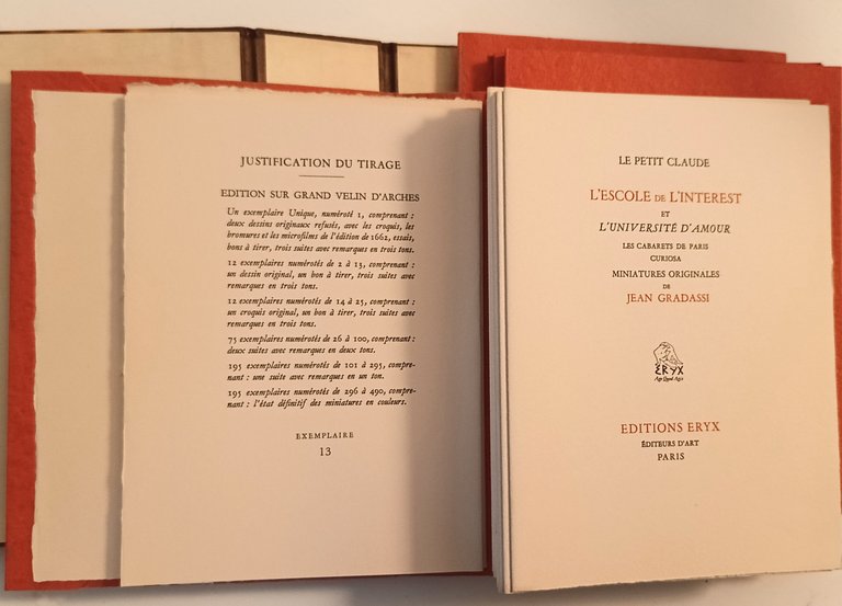 L'escole de l'interest et L'université d'amour. Les Cabarets de Paris. …