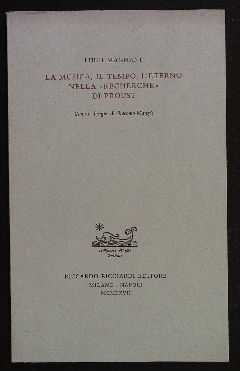 La musica, il tempo, l'eterno nella "Recherche" di Proust