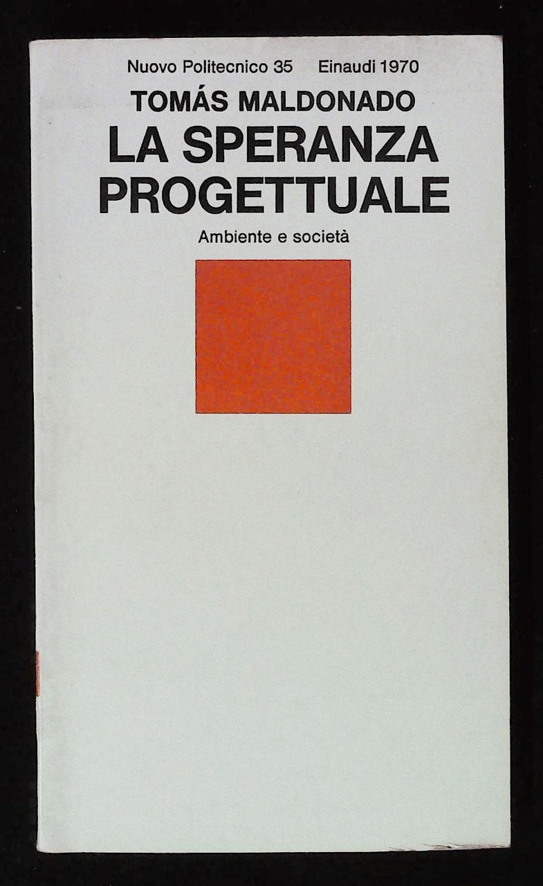 La speranza progettuale. Ambiente e società | Immagine principale