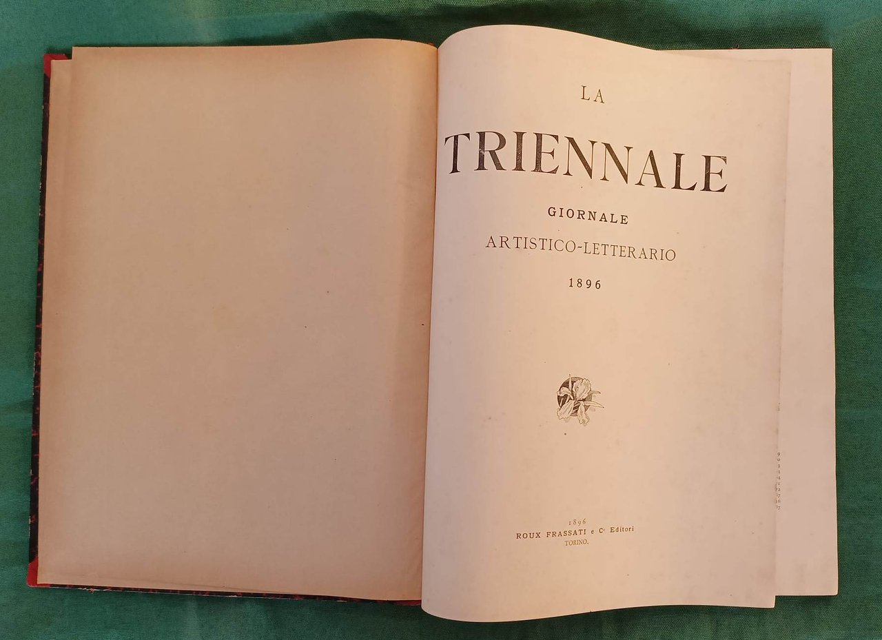 La triennale Giornale artistico - letterario 1896