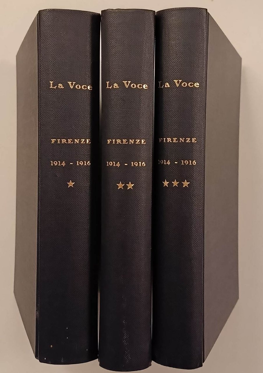 La Voce, diretta da G. De Robertis 1914 - 1916 …