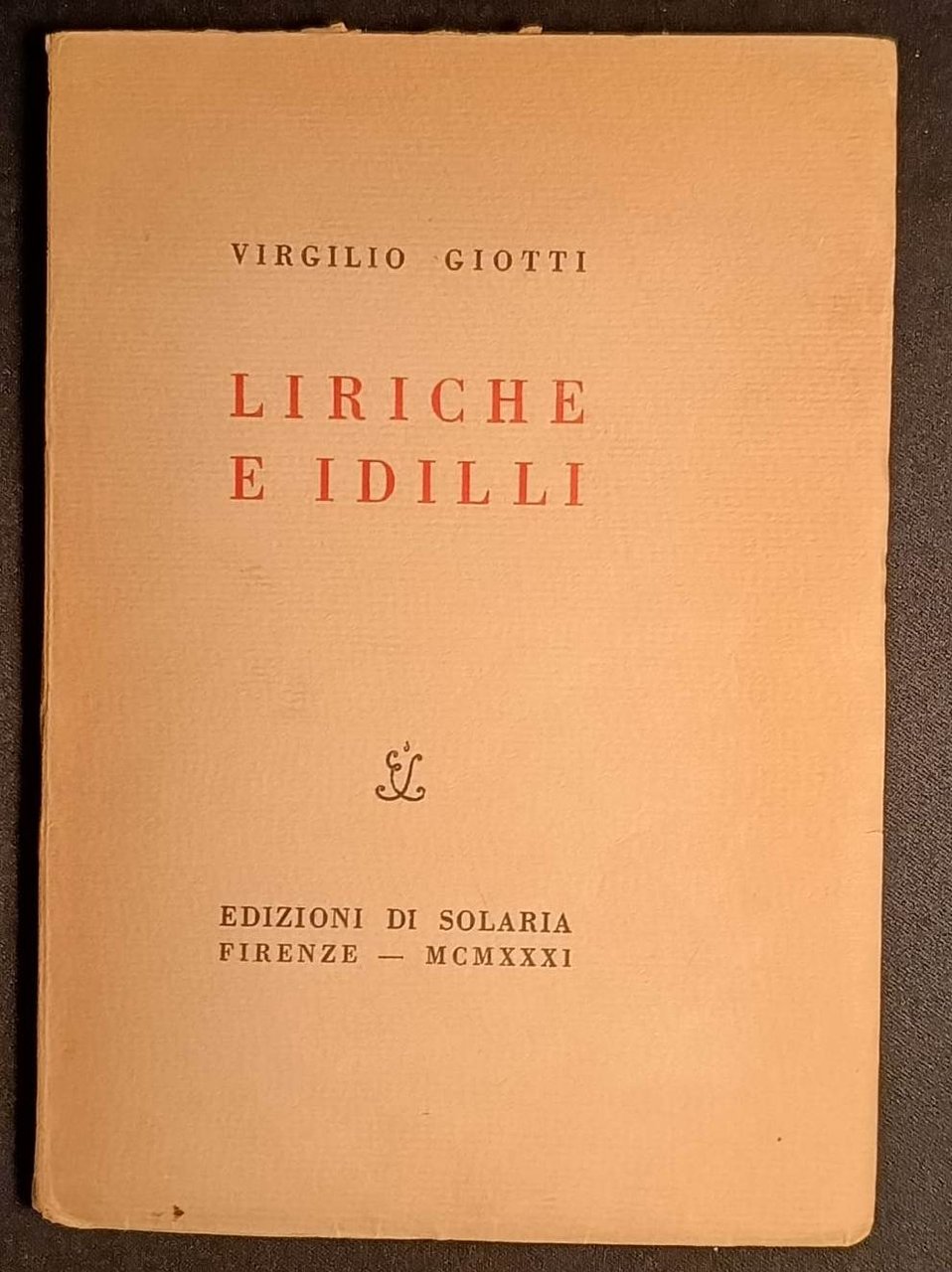 Liriche e idilli