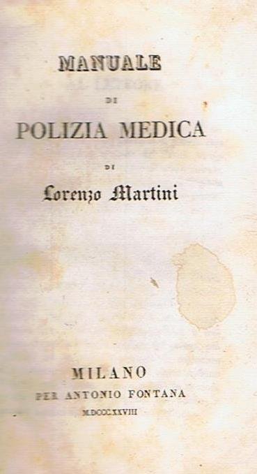 Manuale di polizia medica