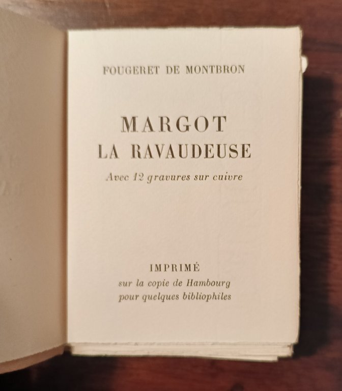 Margot la ravaudeuse. Avec 12 gravures sur cuivre Imprimé sur …