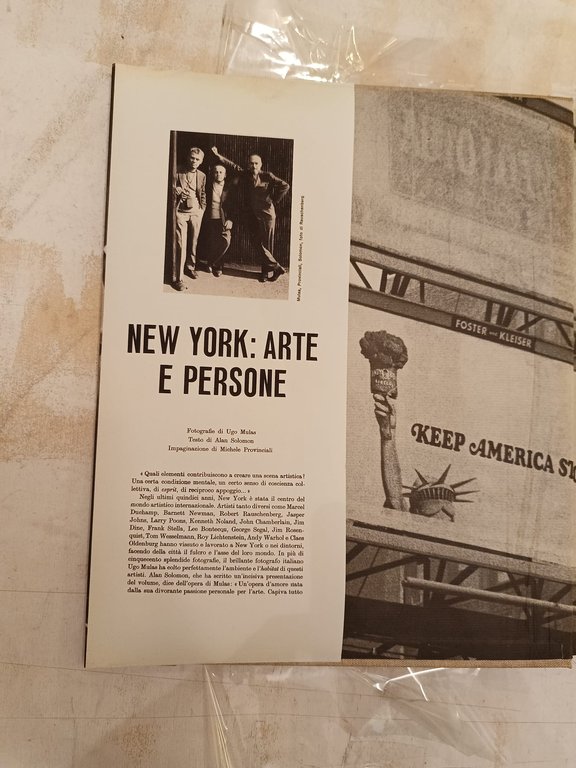 New York: Arte e persone Con dedica di Mulas e …