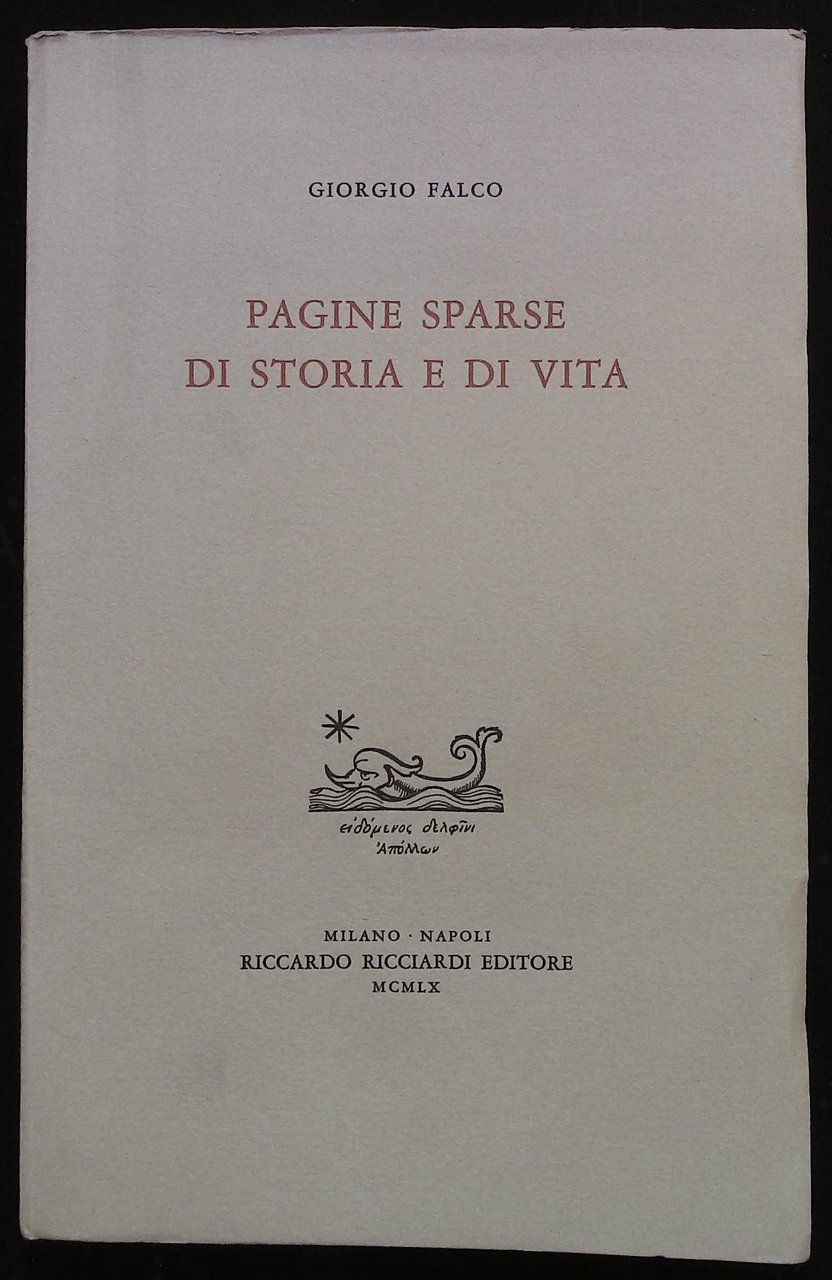 Pagine sparse di storia e di vita