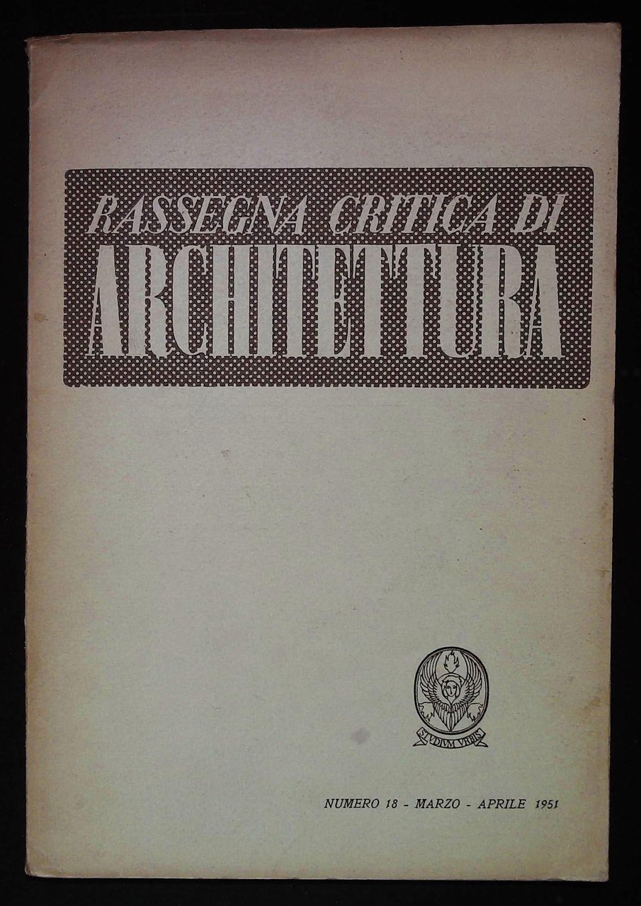 Rassegna critica di Architettura numero 18 | Immagine principale