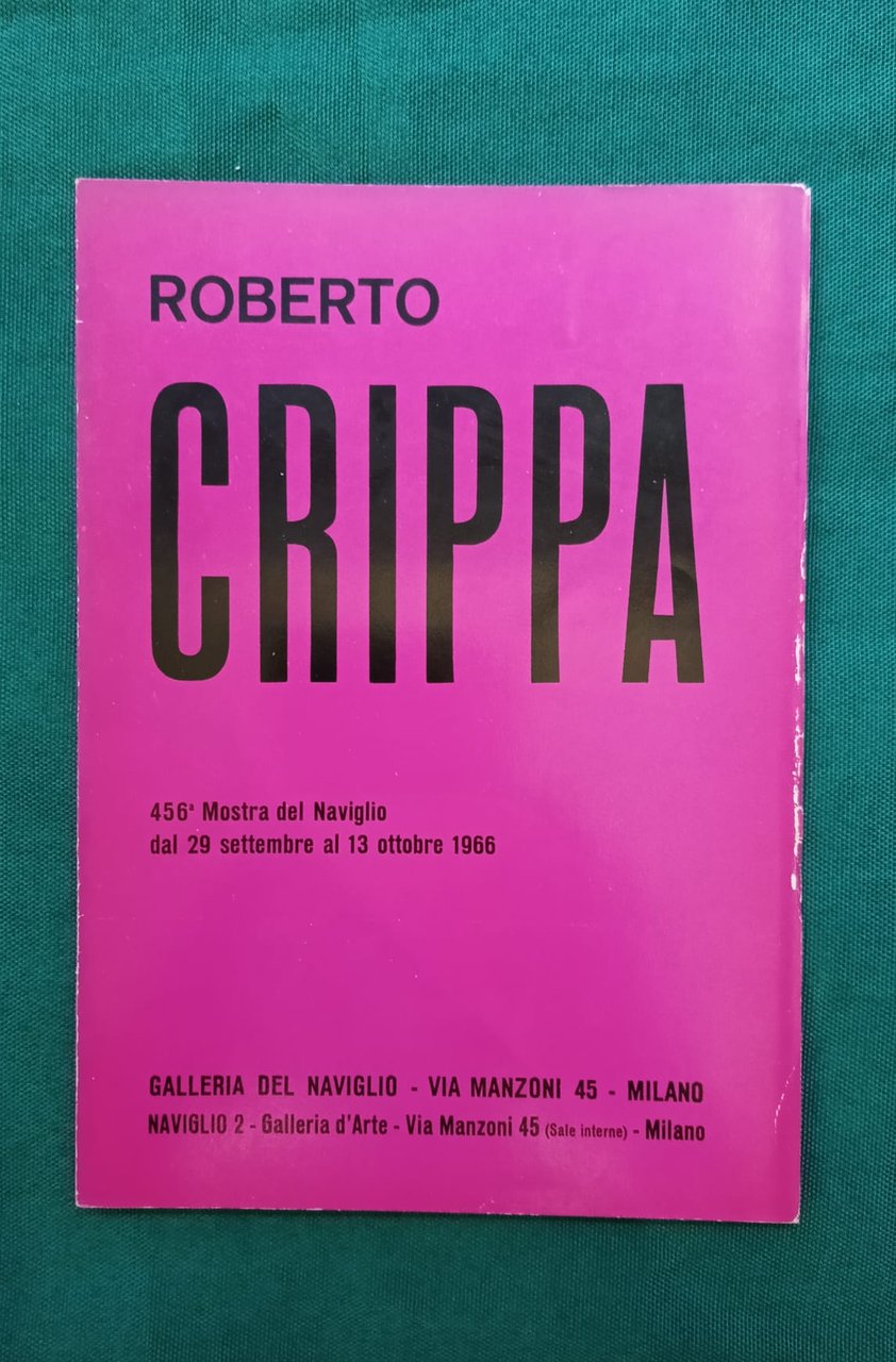Roberto Crippa 456^ mostra del Naviglio dal 29 settembre al …