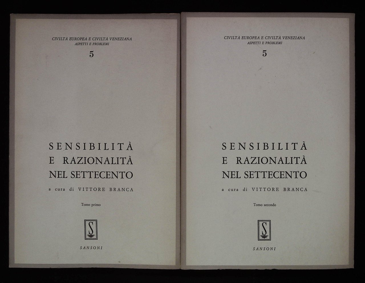 Sensibilità e razionalità nel Settecento. Due volumi
