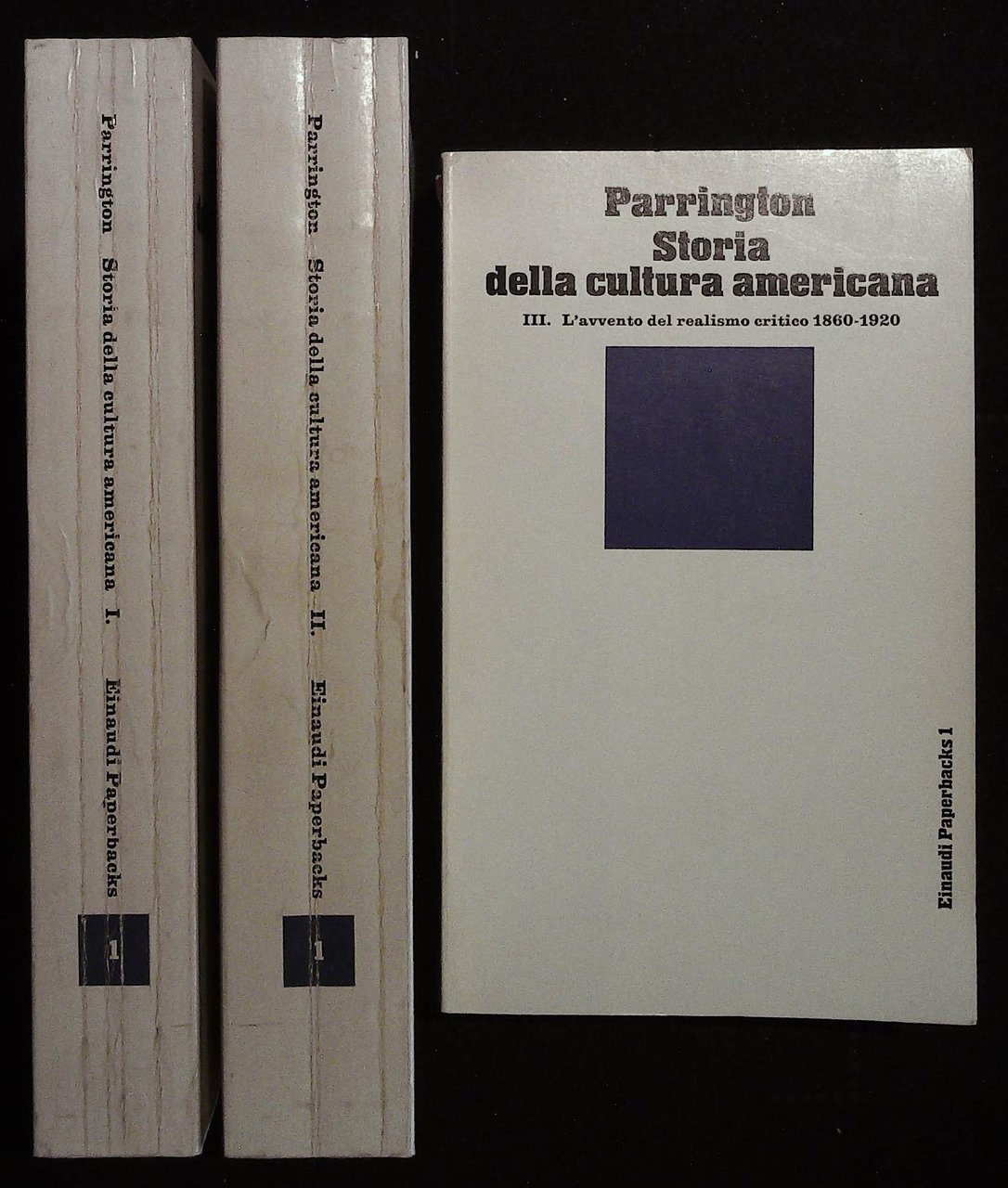 Storia della cultura americana. Tre volumi. Volume I "Il pensiero …