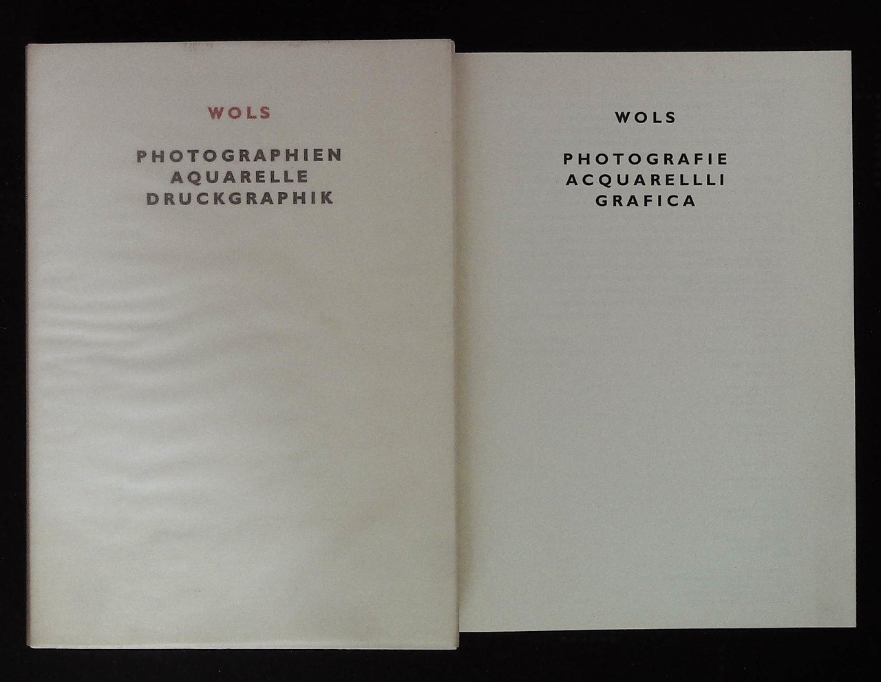 Wols. Photographien aquarelle druckgraphik