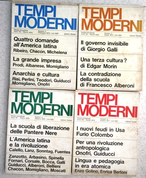 Tempi Moderni anno XII n 2 + 3 + 4 …