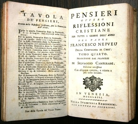 pensieri ovvero riflessioni cristiane per tutti i giorni dell'anno