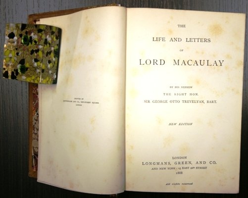 the life and letters og Lord Macaulay