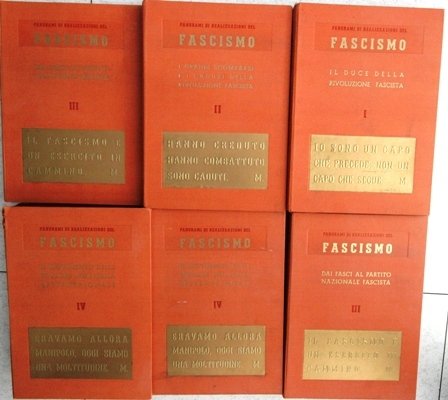 Panorami di realizzazioni del Fascismo IX vol in 12 tomi