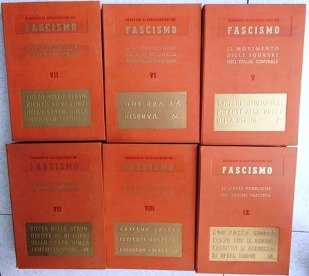 Panorami di realizzazioni del Fascismo IX vol in 12 tomi