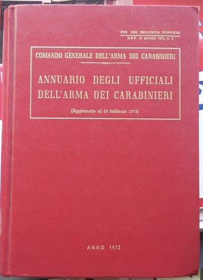 Annuario degli ufficiali dell'arma dei carabinieri