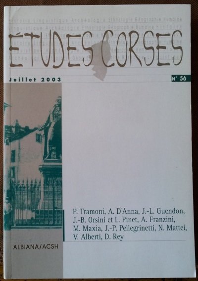 Etudes corses n. 56