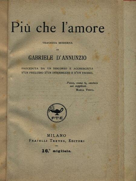 Piu' che l'amore