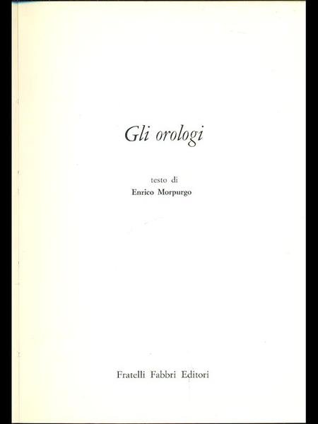 Gli orologi | Immagine principale