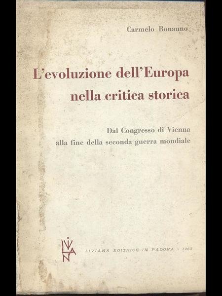 L'evoluzione dell'Europa nella critica storica